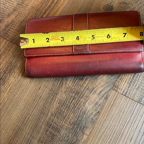 Coach Burgundy Leather Clutch - Picture 13 of 15